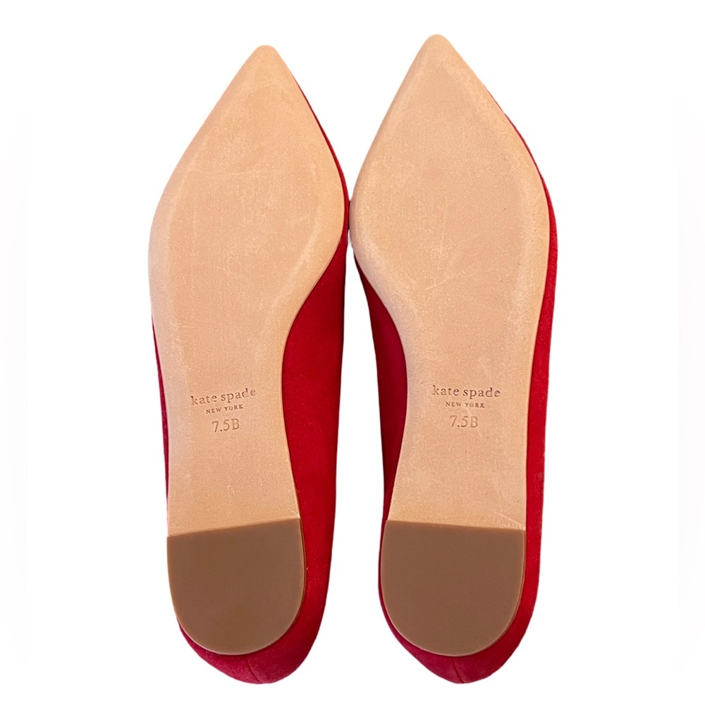 kate spade new york Adore Tassel Pointed-Toe Loafer Flats 7.5 New Deep Rubine - Picture 7 of 10